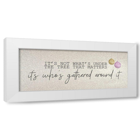 Christmas Romance 7 White Modern Wood Framed Art Print by Kimberly, Allen