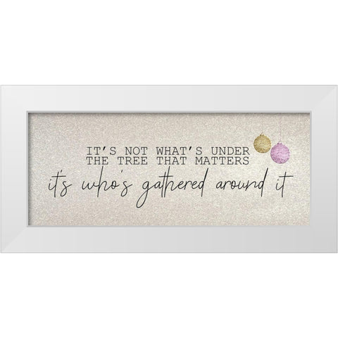 Christmas Romance 7 White Modern Wood Framed Art Print by Kimberly, Allen