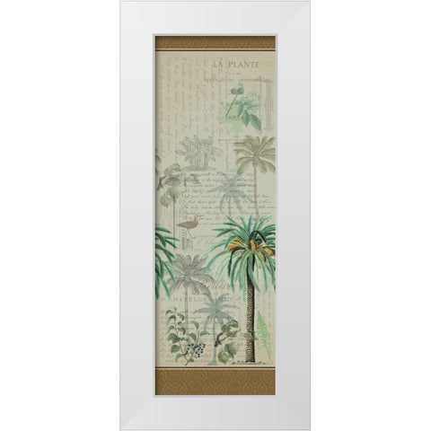 Palm Dreams White Modern Wood Framed Art Print by Kimberly, Allen