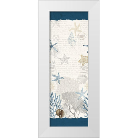 Starfish Dreaming White Modern Wood Framed Art Print by Kimberly, Allen