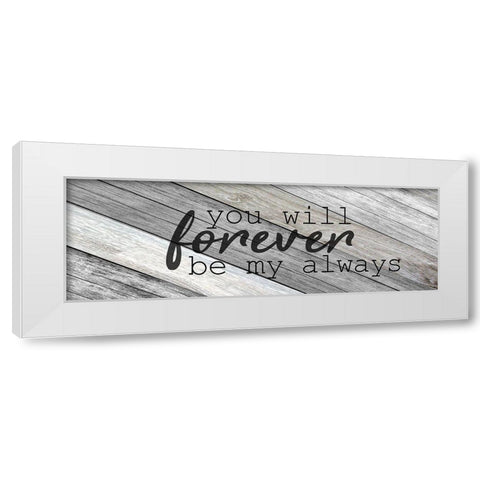 Forever Family 4 White Modern Wood Framed Art Print by Kimberly, Allen