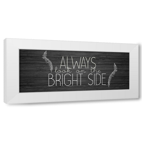 Bright Side White Modern Wood Framed Art Print by Kimberly, Allen