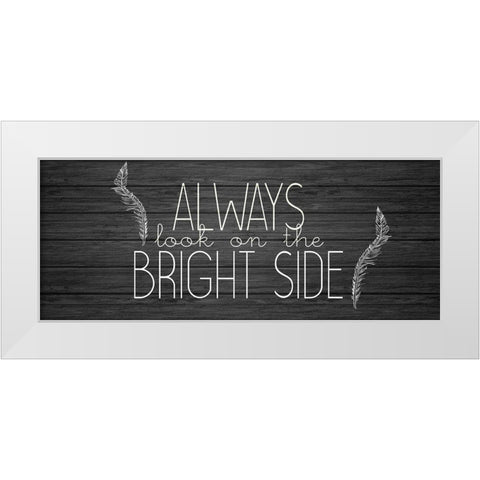 Bright Side White Modern Wood Framed Art Print by Kimberly, Allen