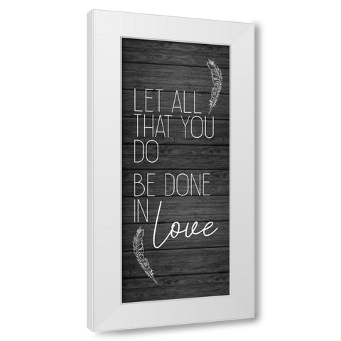 Be Still and Know 2 White Modern Wood Framed Art Print by Kimberly, Allen