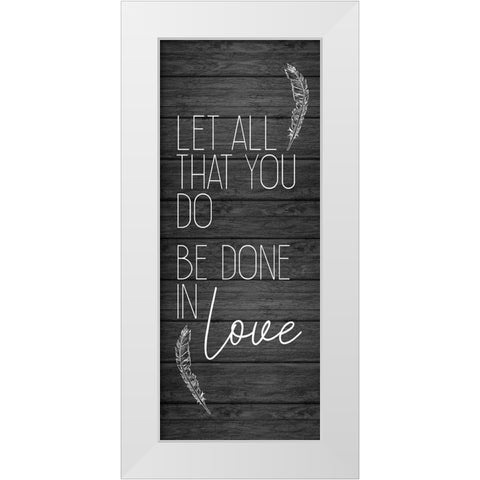 Be Still and Know 2 White Modern Wood Framed Art Print by Kimberly, Allen