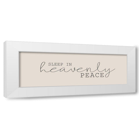 Heavenly Peace White Modern Wood Framed Art Print by Kimberly, Allen