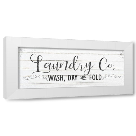 Laundry White Modern Wood Framed Art Print by Kimberly, Allen