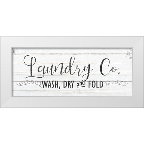 Laundry White Modern Wood Framed Art Print by Kimberly, Allen