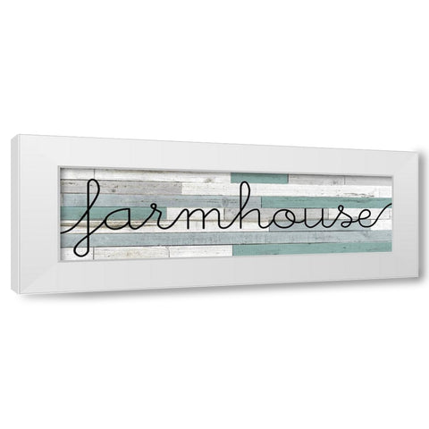Farmhouse Panel White Modern Wood Framed Art Print by Kimberly, Allen