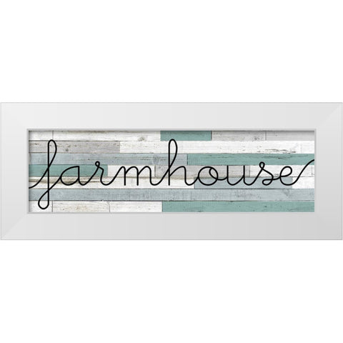 Farmhouse Panel White Modern Wood Framed Art Print by Kimberly, Allen