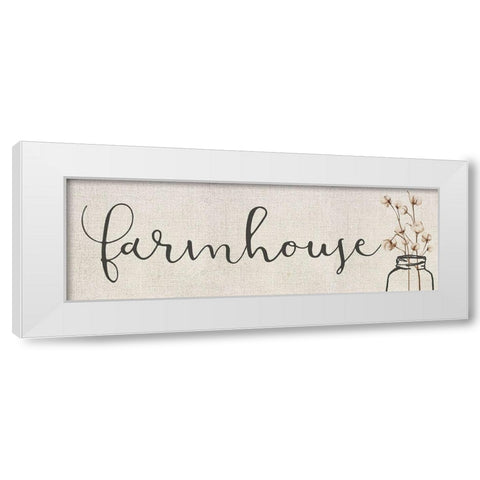 Farmhouse Cotton White Modern Wood Framed Art Print by Kimberly, Allen