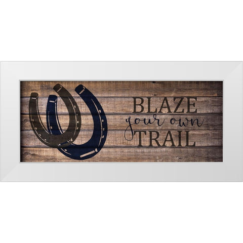 Blaze Your Own v2 White Modern Wood Framed Art Print by Kimberly, Allen