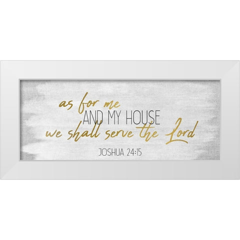My House Panel White Modern Wood Framed Art Print by Kimberly, Allen