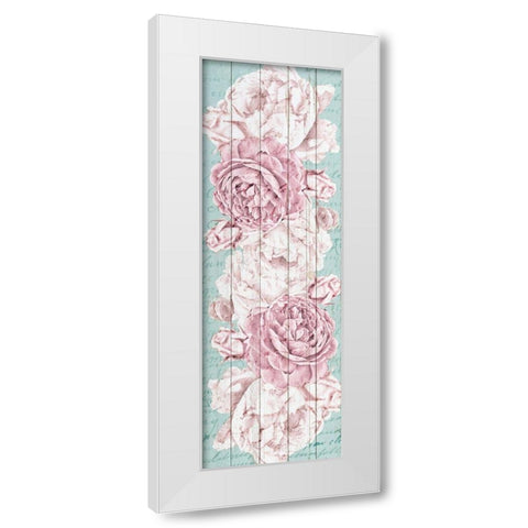 Rose Panel White Modern Wood Framed Art Print by Kimberly, Allen