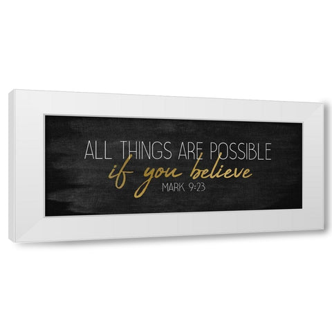All Things Panel White Modern Wood Framed Art Print by Kimberly, Allen