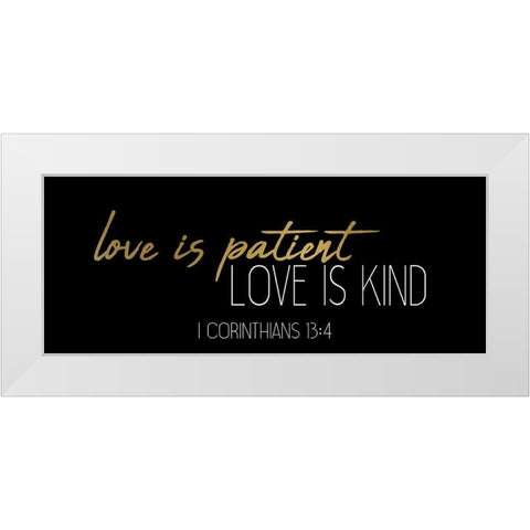 Love Is Panel White Modern Wood Framed Art Print by Kimberly, Allen