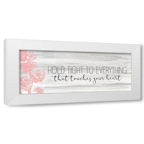 Hold Tight White Modern Wood Framed Art Print by Kimberly, Allen