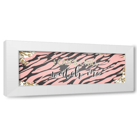 She Believed 2 White Modern Wood Framed Art Print by Kimberly, Allen