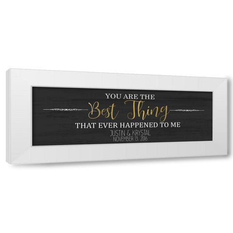 The Best Things A White Modern Wood Framed Art Print by Kimberly, Allen