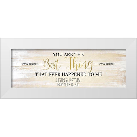 The Best Things B White Modern Wood Framed Art Print by Kimberly, Allen