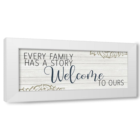 Every Family White Modern Wood Framed Art Print by Kimberly, Allen