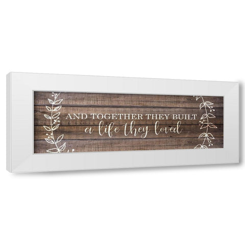 And Together White Modern Wood Framed Art Print by Kimberly, Allen