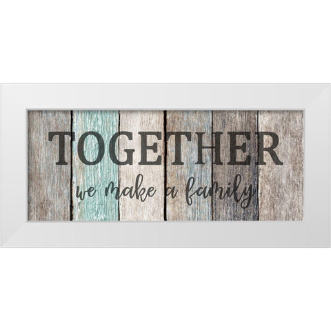 Together Family White Modern Wood Framed Art Print by Kimberly, Allen