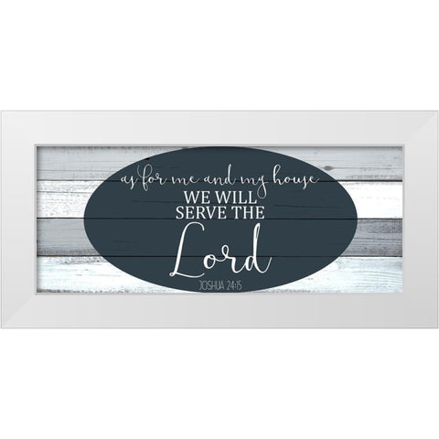 As For Me White Modern Wood Framed Art Print by Kimberly, Allen