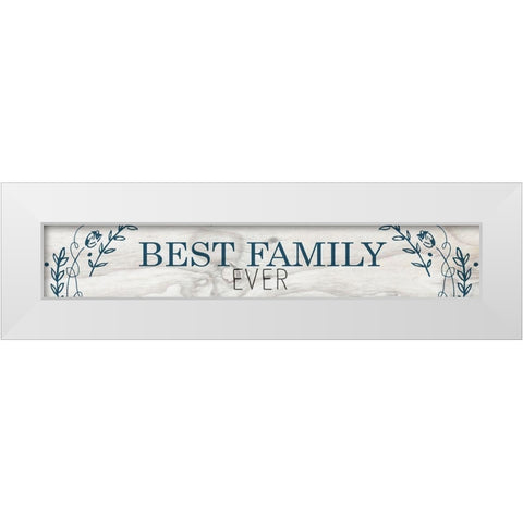 Best Family White Modern Wood Framed Art Print by Kimberly, Allen