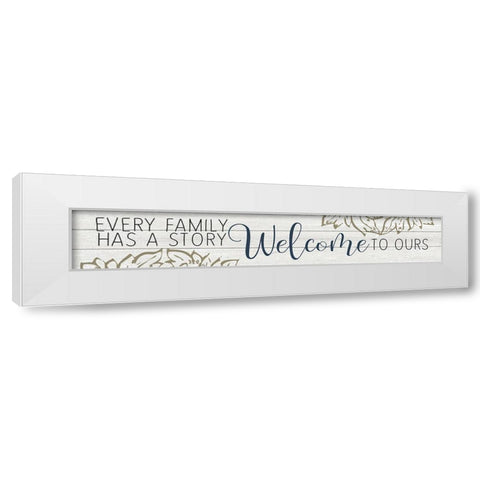 Every Family White Modern Wood Framed Art Print by Kimberly, Allen