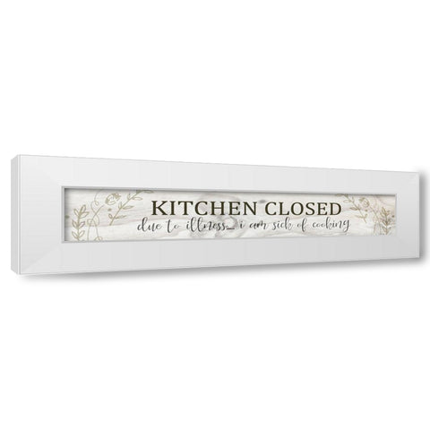Kitchen Closed White Modern Wood Framed Art Print by Kimberly, Allen