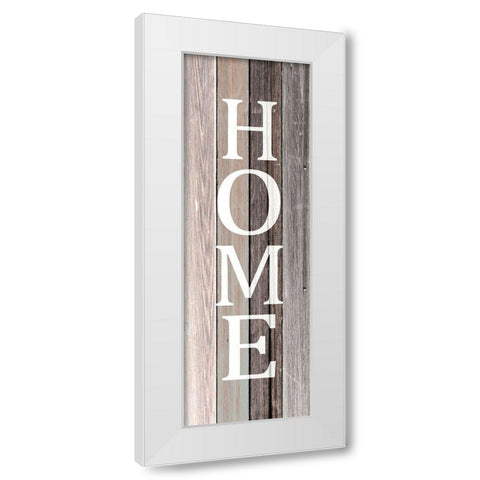 Home Panel White Modern Wood Framed Art Print by Kimberly, Allen