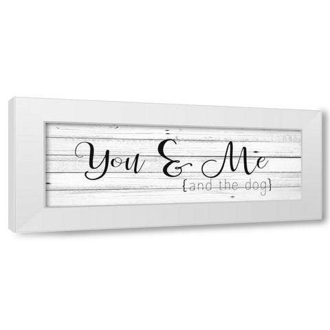 And the Dog White Modern Wood Framed Art Print by Kimberly, Allen