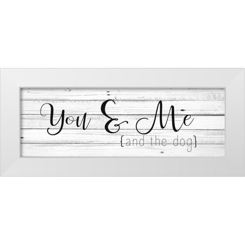 And the Dog White Modern Wood Framed Art Print by Kimberly, Allen