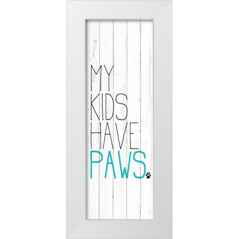 Must Love 3 White Modern Wood Framed Art Print by Kimberly, Allen