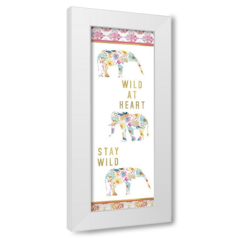 Wild at Heart Panel White Modern Wood Framed Art Print by Allen, Kimberly