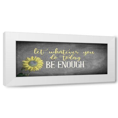 Enough 2 White Modern Wood Framed Art Print by Allen, Kimberly