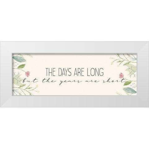The Years White Modern Wood Framed Art Print by Allen, Kimberly