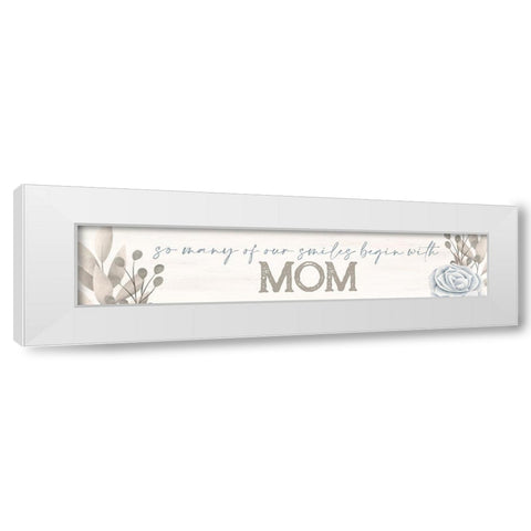 So Many White Modern Wood Framed Art Print by Allen, Kimberly