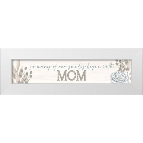 So Many White Modern Wood Framed Art Print by Allen, Kimberly