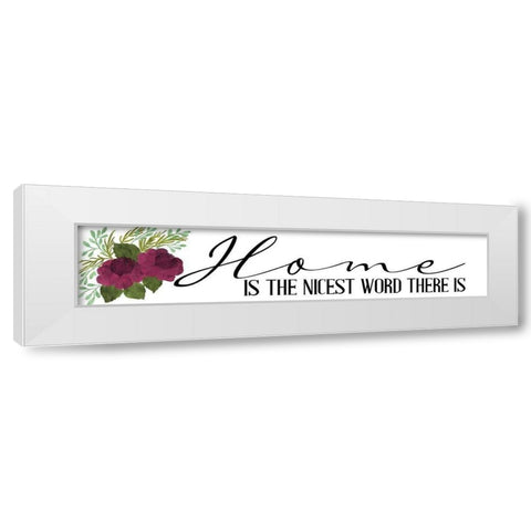 Nicest White Modern Wood Framed Art Print by Allen, Kimberly