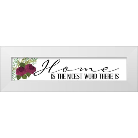 Nicest White Modern Wood Framed Art Print by Allen, Kimberly