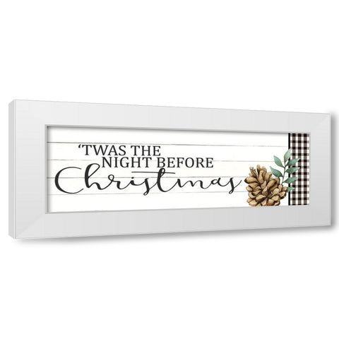 The Night Before Christmas White Modern Wood Framed Art Print by Allen, Kimberly