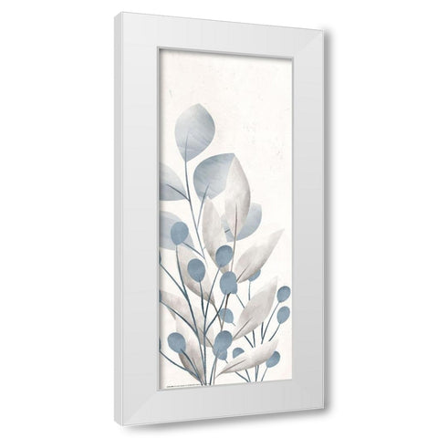 Dusty Blue 1 White Modern Wood Framed Art Print by Allen, Kimberly
