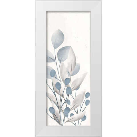 Dusty Blue 1 White Modern Wood Framed Art Print by Allen, Kimberly