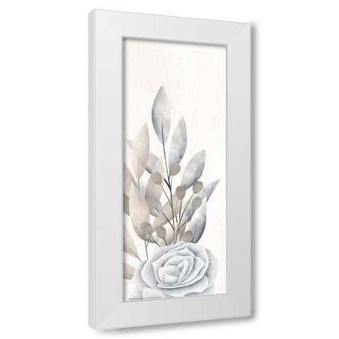 Dusty Blue 2 White Modern Wood Framed Art Print by Allen, Kimberly