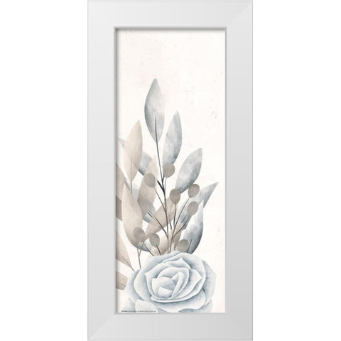 Dusty Blue 2 White Modern Wood Framed Art Print by Allen, Kimberly