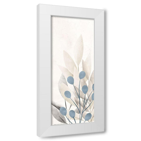 Dusty Blue 3 White Modern Wood Framed Art Print by Allen, Kimberly
