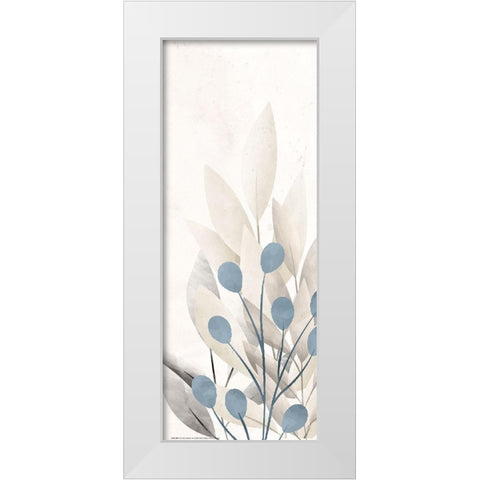 Dusty Blue 3 White Modern Wood Framed Art Print by Allen, Kimberly