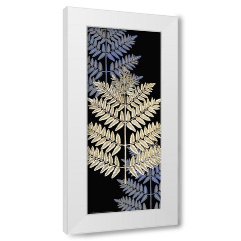 Fern Gold 1 White Modern Wood Framed Art Print by Allen, Kimberly
